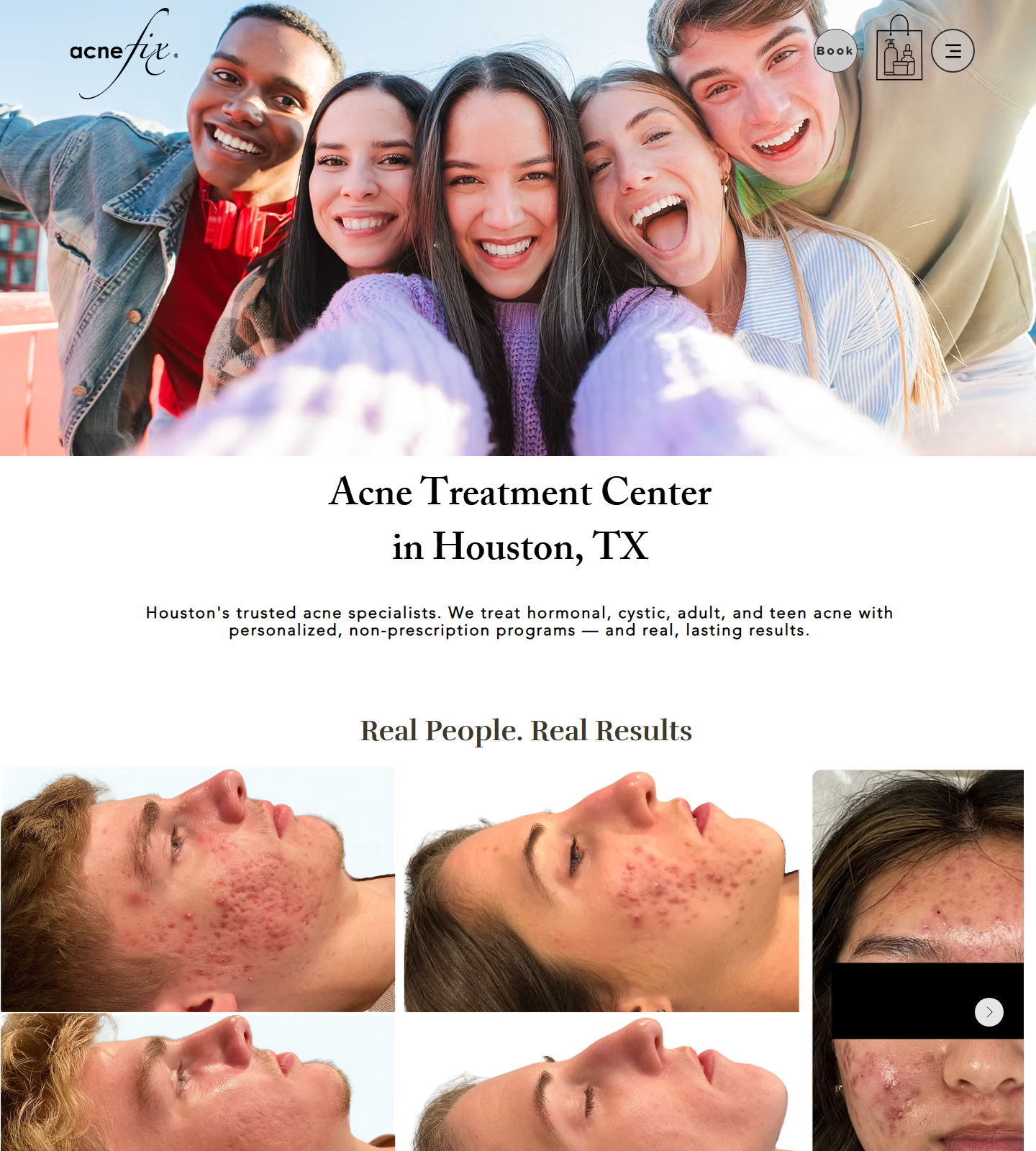 AcneFix Cypress — AcneFix Cypress website homepage (Cypress, TX plastic & cosmetic surgery)