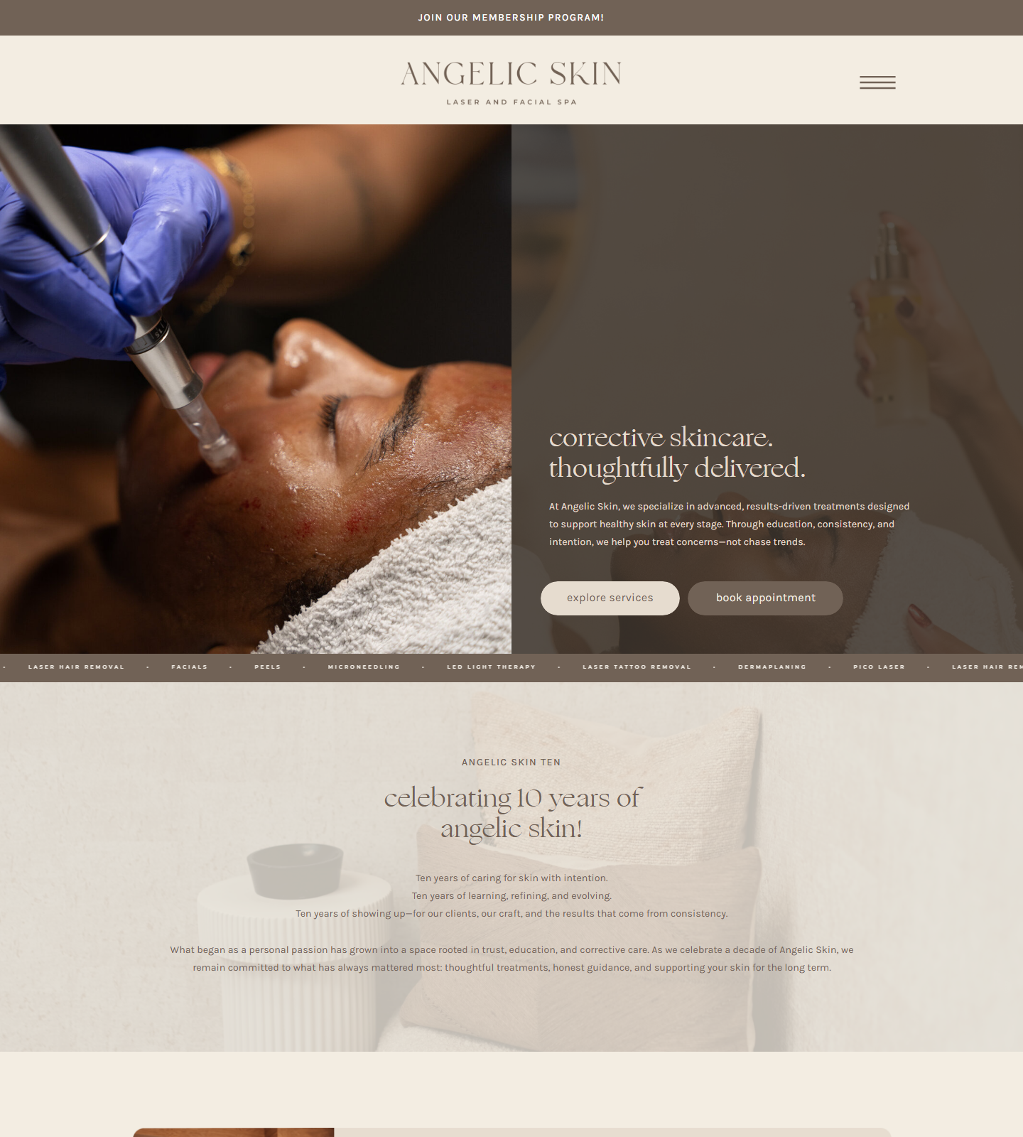 Angelic Skin — Angelic Skin website homepage (Sugar Land, TX plastic & cosmetic surgery)