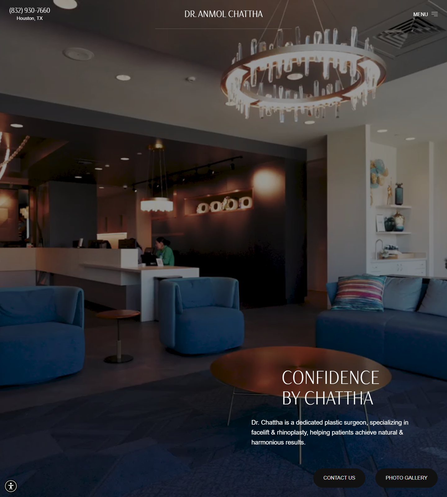 Anmol Chattha, MD — Anmol Chattha, MD website homepage (Houston, TX plastic & cosmetic surgery)