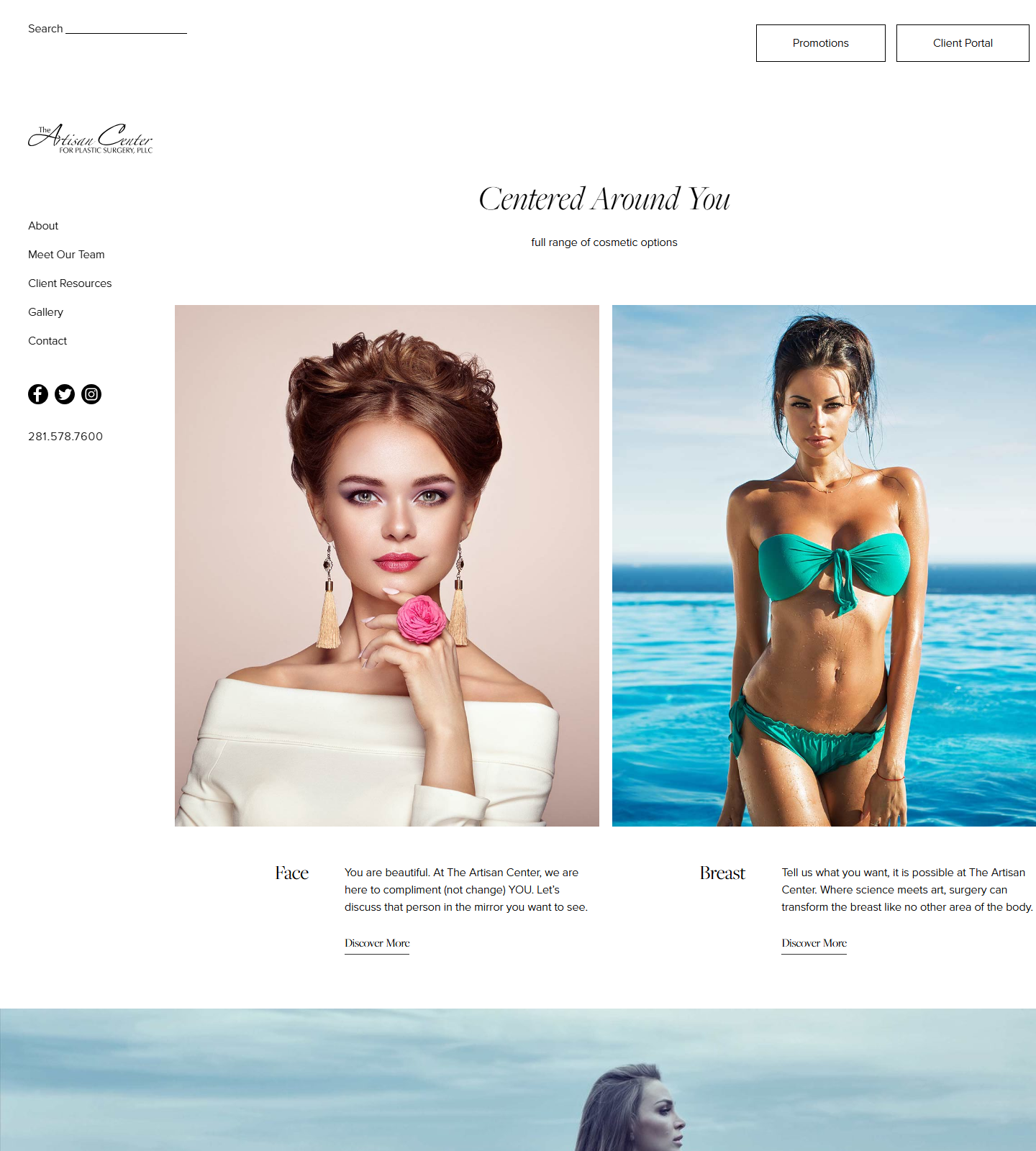 Artisan Center For Plastic Sgy — Artisan Center For Plastic Sgy website homepage (Katy, TX plastic & cosmetic surgery)