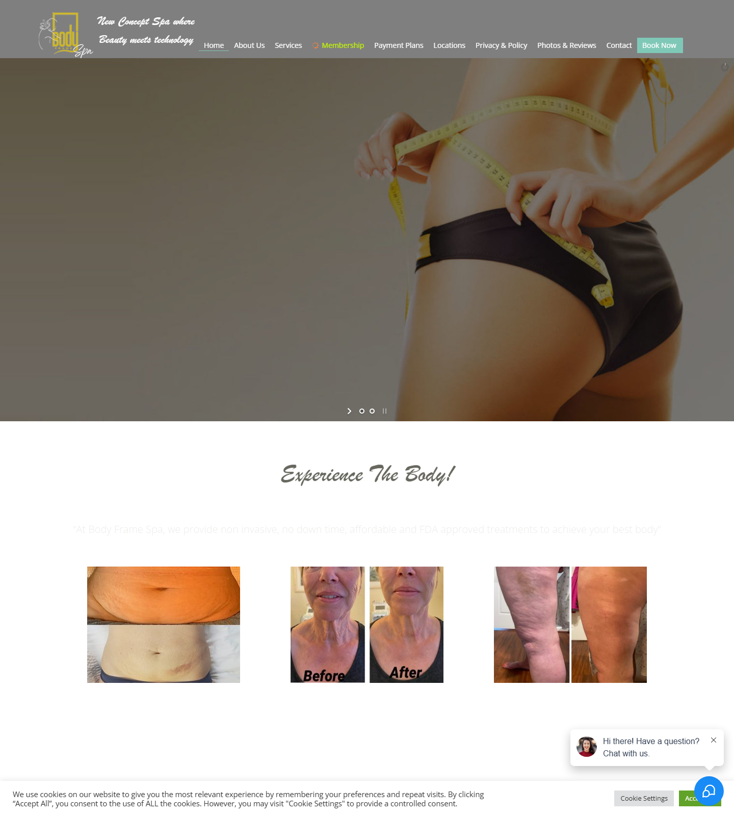 Body Frame Spa Fort Myers, FL — Body Frame Spa Fort Myers, FL website homepage (Fort Myers, FL plastic & cosmetic surgery)