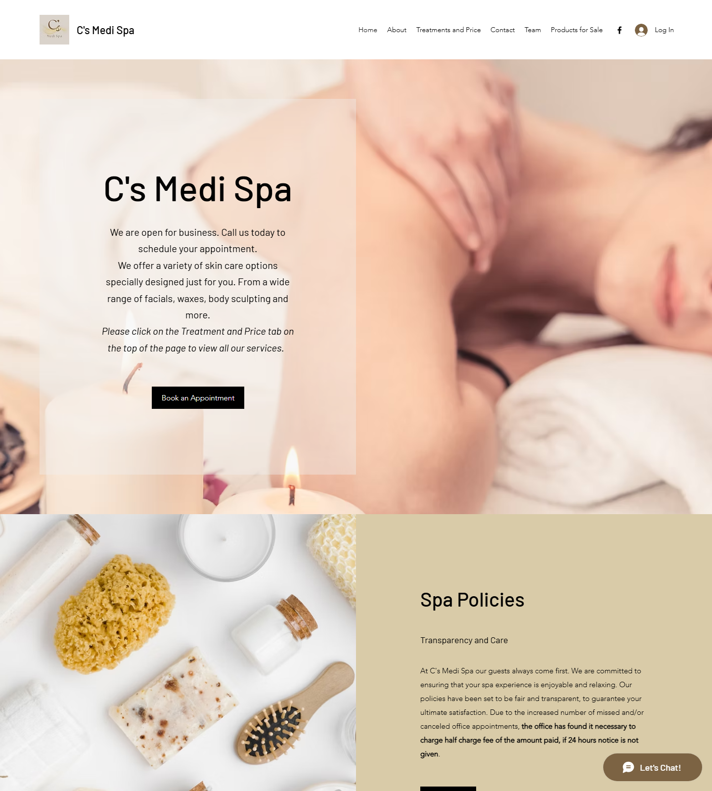 C's Medi Spa — C's Medi Spa website homepage (Port Charlotte, FL plastic & cosmetic surgery)