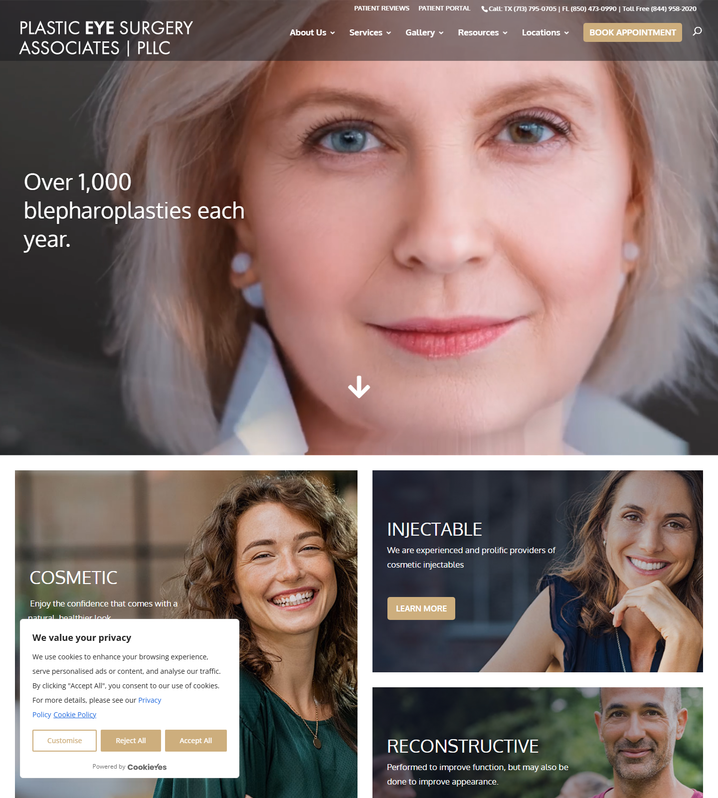 Charles N.S. Soparkar, MD, PHD, FACS — Charles N.S. Soparkar, MD, PHD, FACS website homepage (Houston, TX plastic & cosmetic surgery)