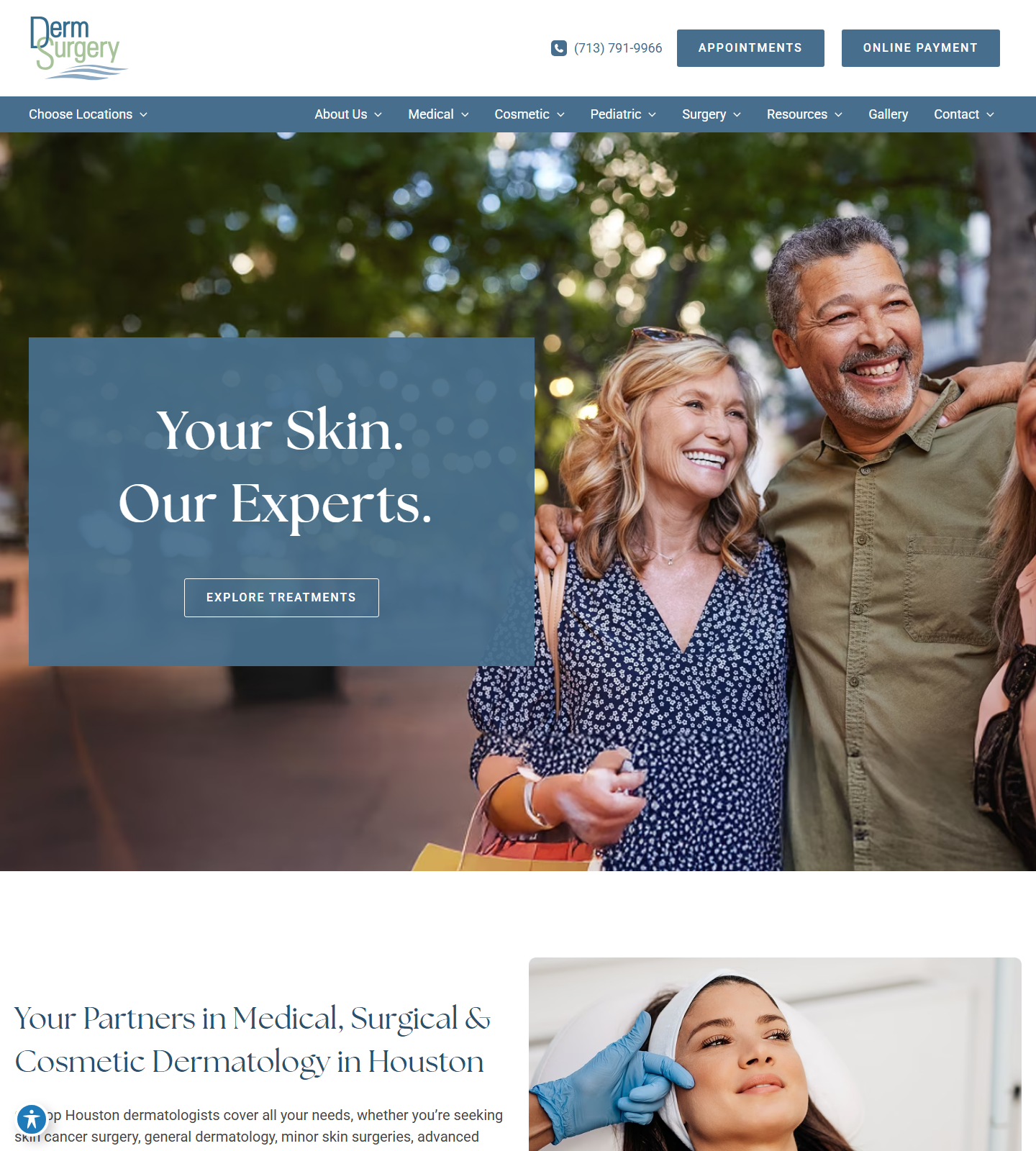 DermSurgery Associates - Kruti Gandhi, PA-C — DermSurgery Associates - Kruti Gandhi, PA-C website homepage (Pearland, TX plastic & cosmetic surgery)