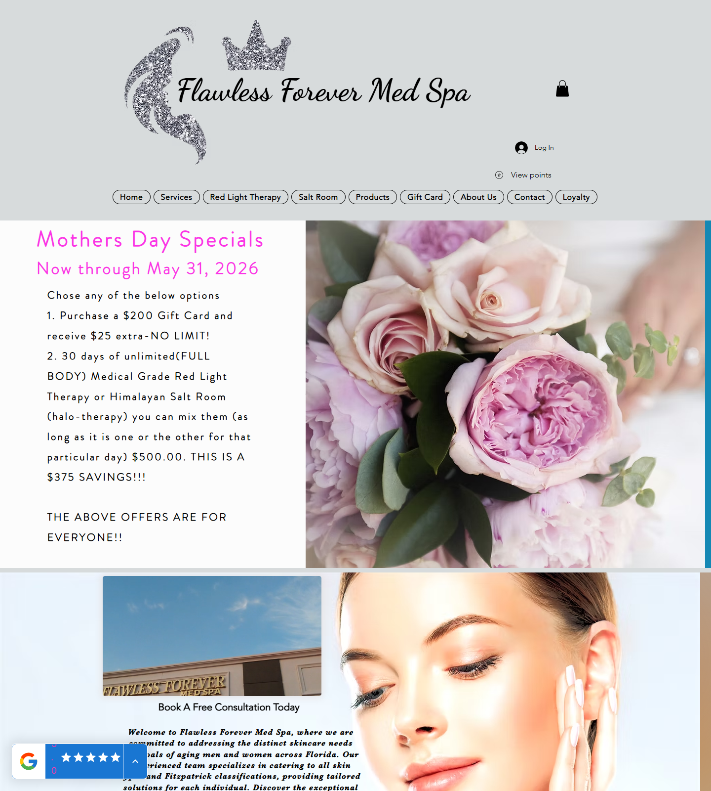 Flawless Forever — Flawless Forever website homepage (Bonita Springs, FL plastic & cosmetic surgery)