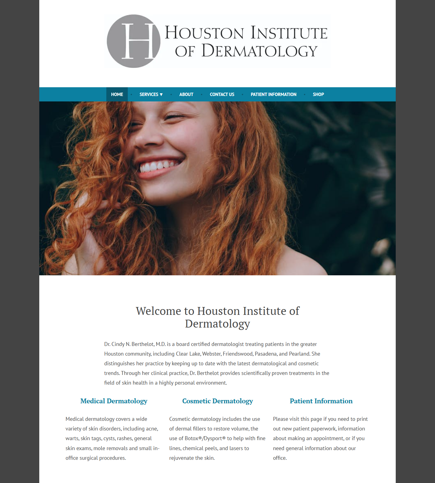 Houston Institute of Dermatology — Houston Institute of Dermatology website homepage (Houston, TX plastic & cosmetic surgery)