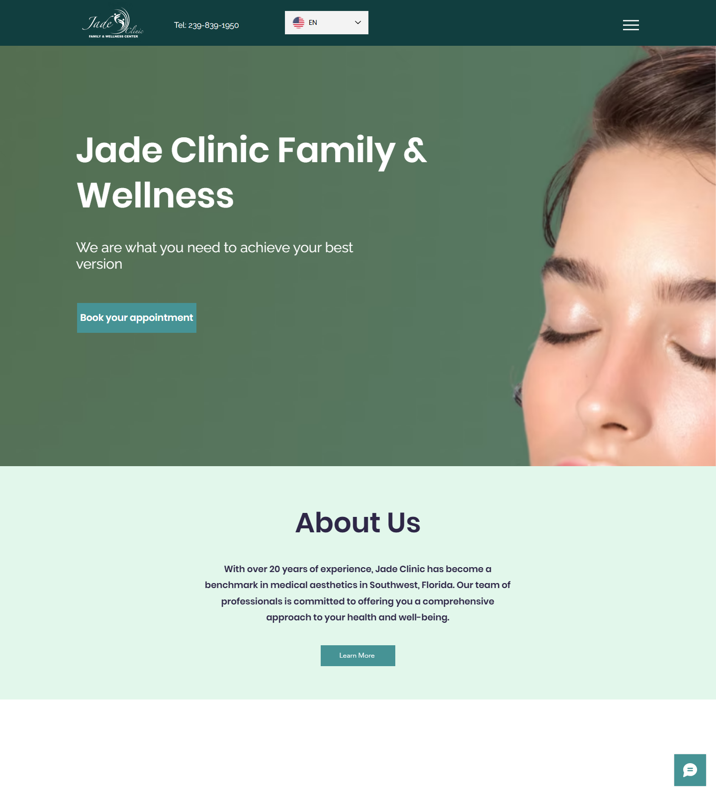 Jade Clinic Family & Wellness Center — Jade Clinic Family & Wellness Center website homepage (Fort Myers, FL plastic & cosmetic surgery)