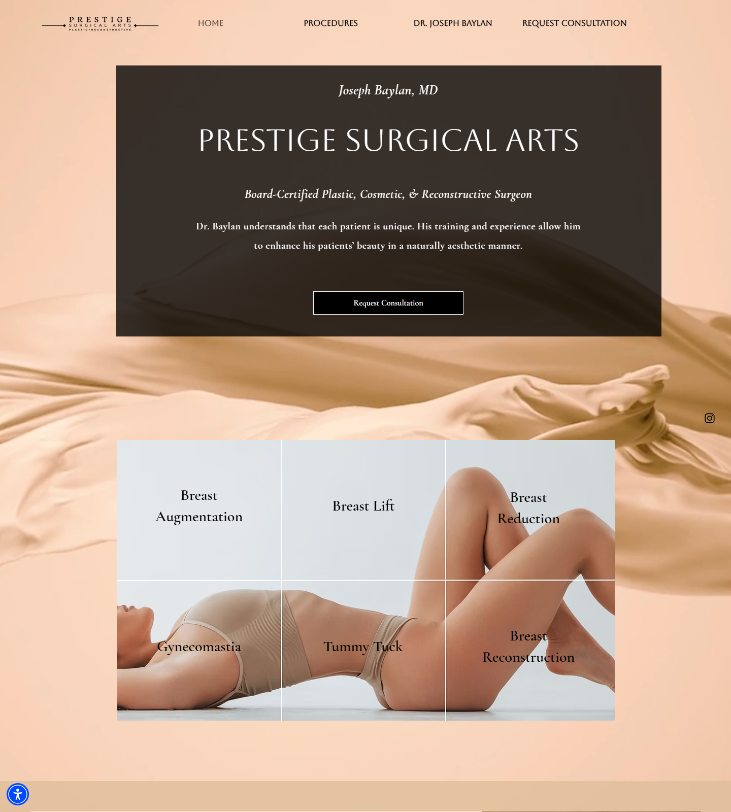 Joseph Baylan, MD — Joseph Baylan, MD website homepage (Cypress, TX plastic & cosmetic surgery)