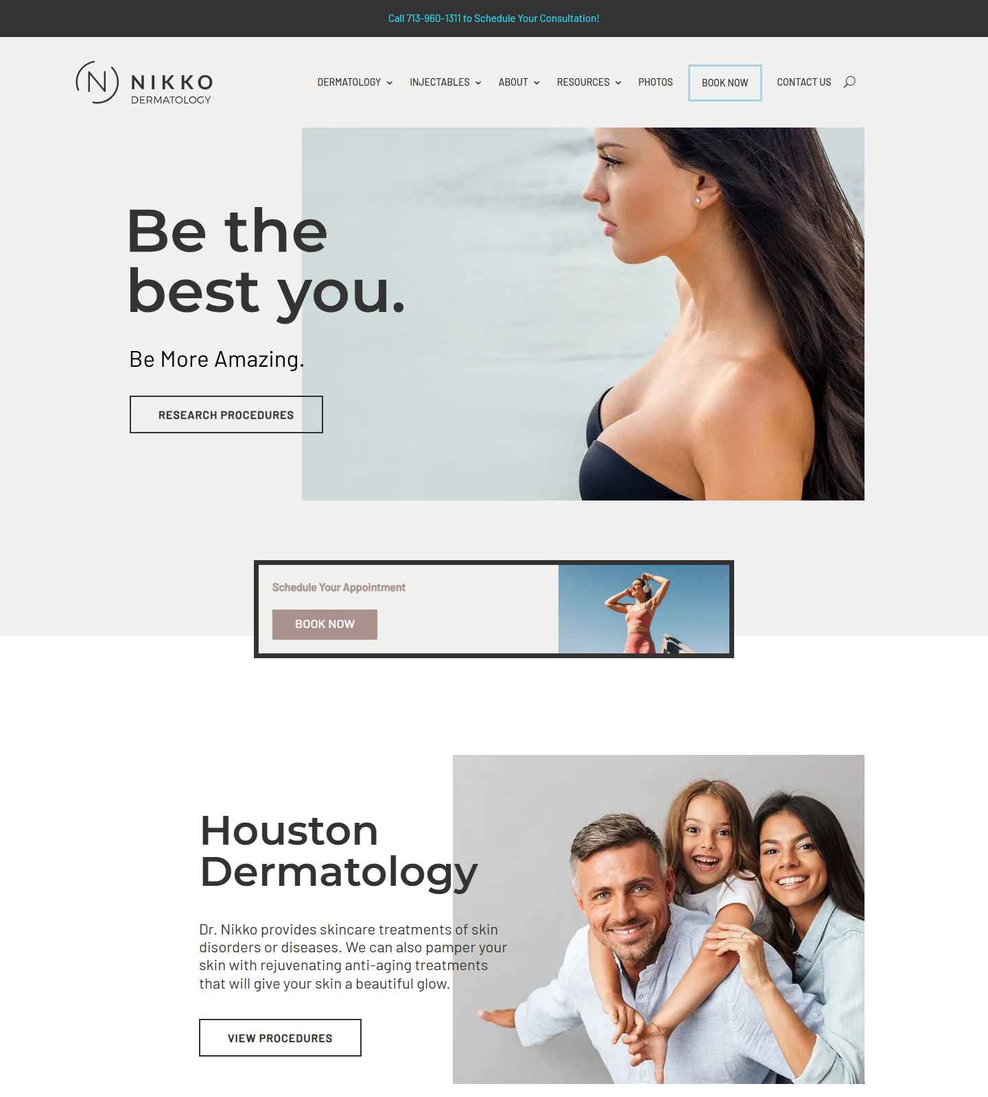Nikko Dermatology - Cypress Dermatology — Nikko Dermatology - Cypress Dermatology website homepage (Cypress, TX plastic & cosmetic surgery)