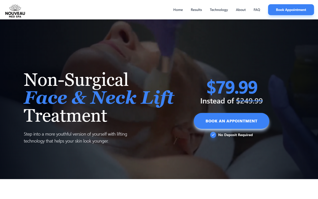 Nouveau Med.SPA Estero — Nouveau Med.SPA Estero website homepage (Estero, FL plastic & cosmetic surgery)