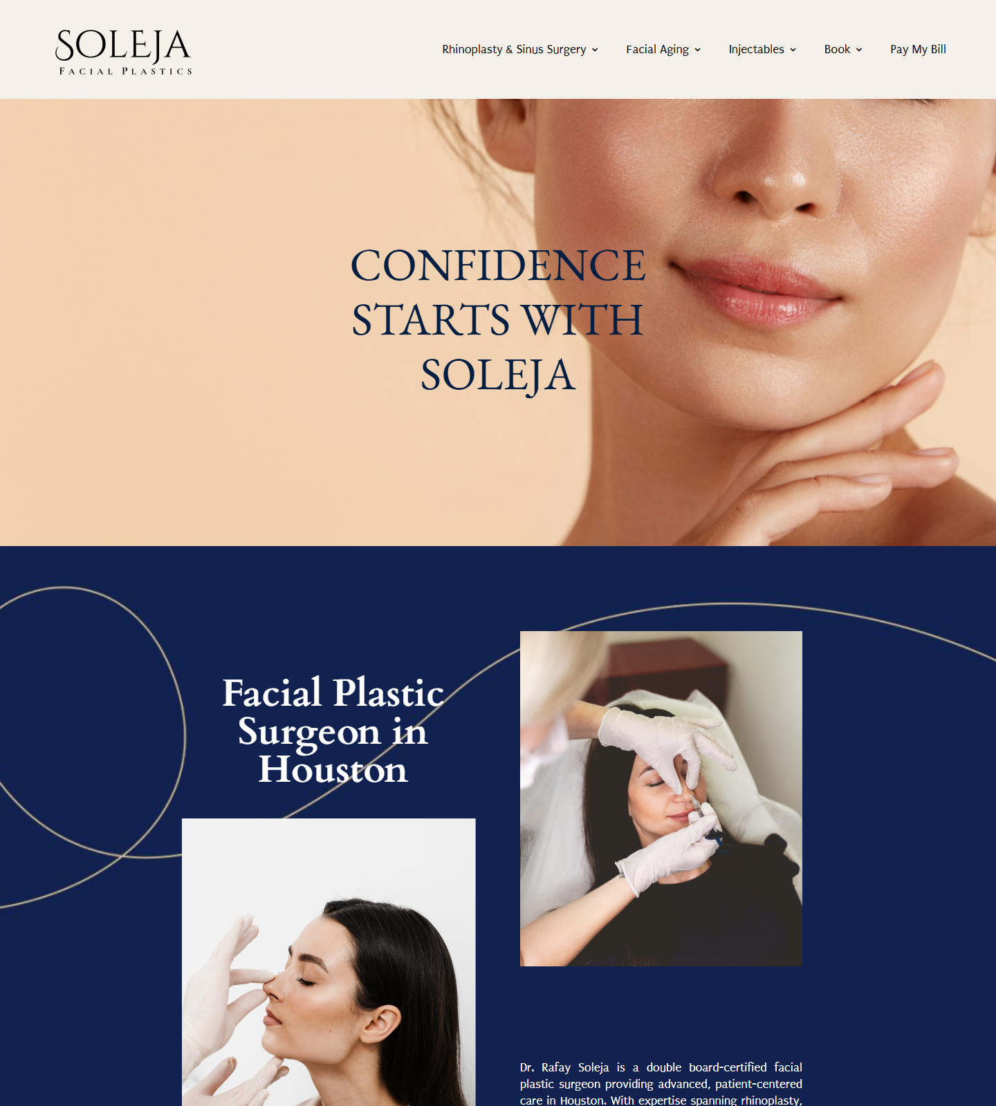 Rafay Soleja, MD — Rafay Soleja, MD website homepage (Houston, TX plastic & cosmetic surgery)