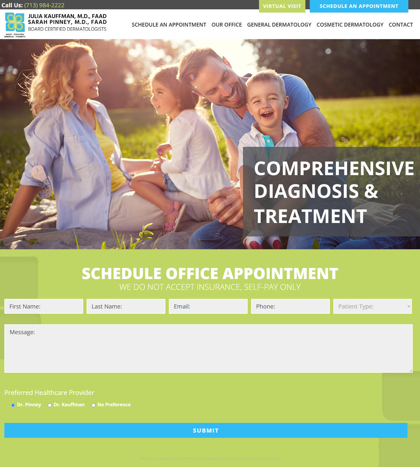 Sarah Pinney, MD, FAAD — Sarah Pinney, MD, FAAD website homepage (Houston, TX plastic & cosmetic surgery)