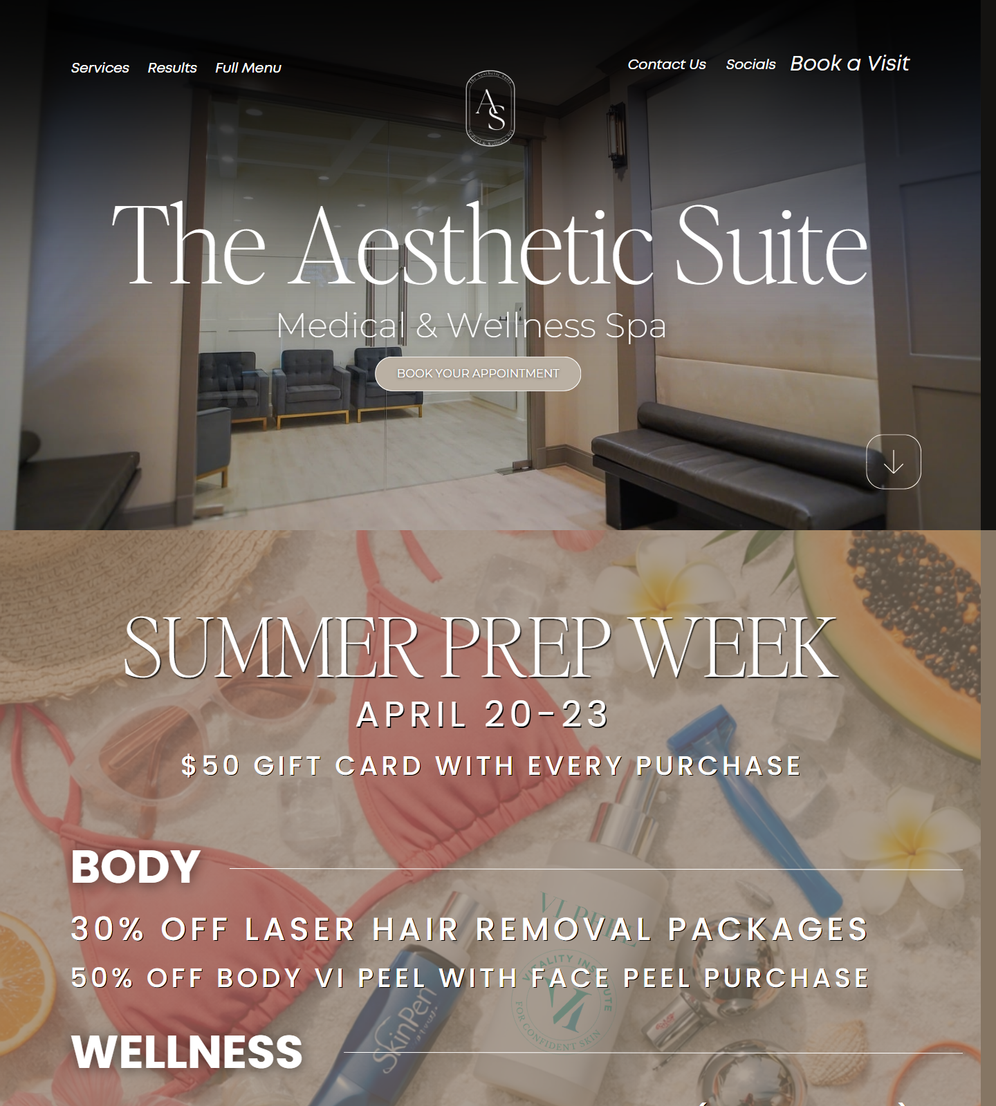The Aesthetic Suite — The Aesthetic Suite | Medical & Wellness Spa website homepage (Tomball, TX plastic & cosmetic surgery)