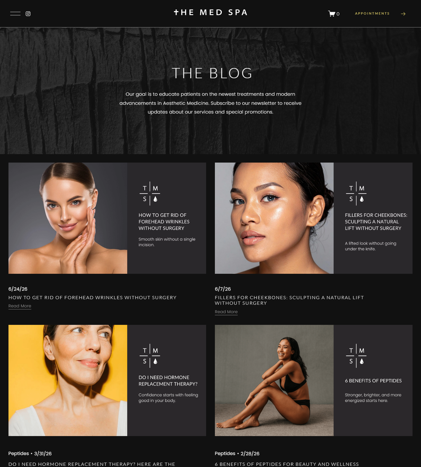 The Med Spa — The Med Spa website homepage (Fort Myers, FL plastic & cosmetic surgery)
